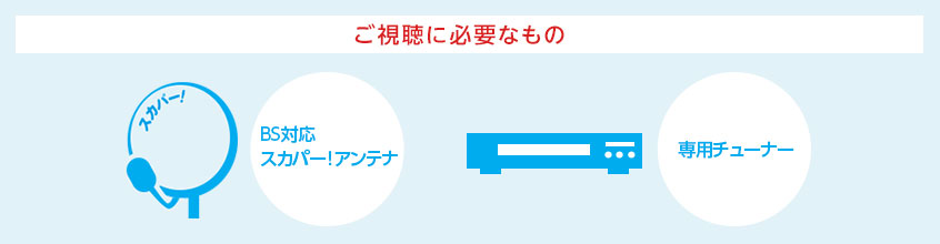 ご視聴に必要なもの